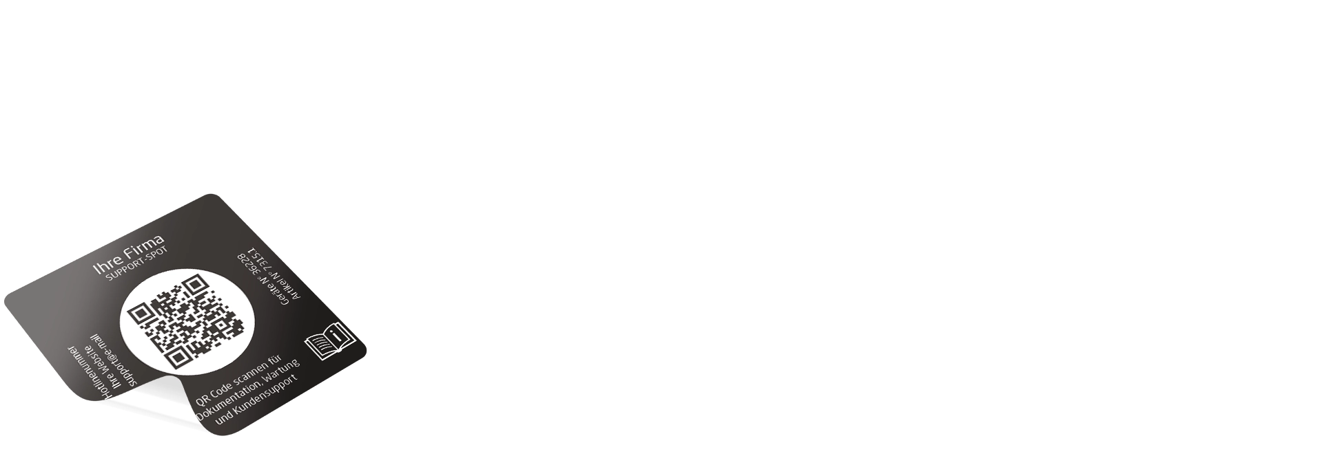 QR code label dark